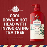 Old Spice Reinvigorate Shampoo for Men with Tea Tree Oil, 21.9 Oz Each, Twin Pack