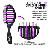 Wet Brush, Refresh and Extend Speed Dry Hair Black Detangling For All Hair Types – Removes Dirt Excess Oils and Impurities Charcoal Infused Bristles