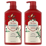 Old Spice Reinvigorate Shampoo for Men with Tea Tree Oil, 21.9 Oz Each, Twin Pack