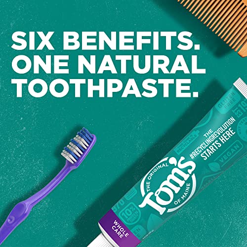 Tom's of Maine Whole Care Natural Toothpaste with Fluoride, Wintermint, 4 oz. 3-Pack