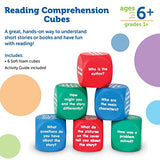 Learning Resources Reading Comprehension Cubes - Set of 6, Kids Ages 6+ Teacher and Classroom Supplies, Reading Aids for Kids