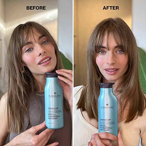 Pureology Conditioner, For Damaged & Colour-Treated Hair, Strengthens & Softens Hair, Protects Hair Colour, Sulfate-Free, Vegan, Strength Cure, XXXml