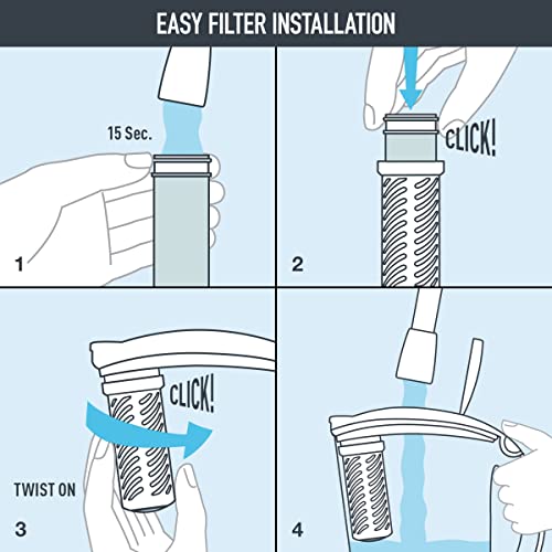 Brita Stream Water Filter Replacements for Stream Pitchers and Dispensers, Lasts 2 Months, Reduces Chlorine Taste and Odor, 2 Count