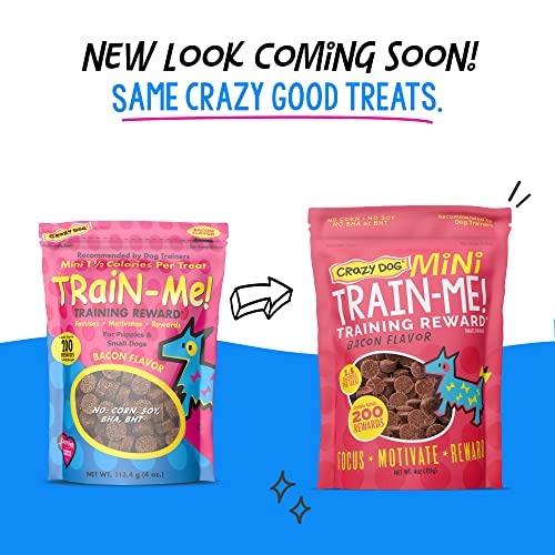 Crazy Dog Train-Me! Training Reward Mini Dog Treats 4 Ounce (Pack of 1)