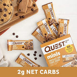 Quest Nutrition Mini Cookies & Cream Protein Bars, High Protein, Low Carb, Keto Friendly, 14 Count