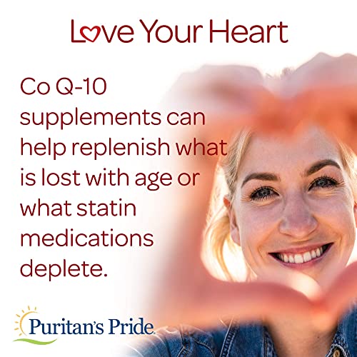 Puritans Pride Q-Sorb CoQ10 100mg, Supports Heart Health, 60 Rapid Release Softgels, 60 ct