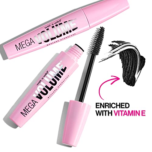 Wet n Wild Mega Volume Waterproof Mascara, Very Black, 0.21 Ounce,C157A