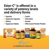 American Health Ester-C With Citrus Bioflavonoids Capsules - 24-Hour Immune Support, Gentle On Stomach, Non-Acidic Vitamin C - Non-GMO, Gluten-Free - 1000 mg, 90 Count, 90 Servings