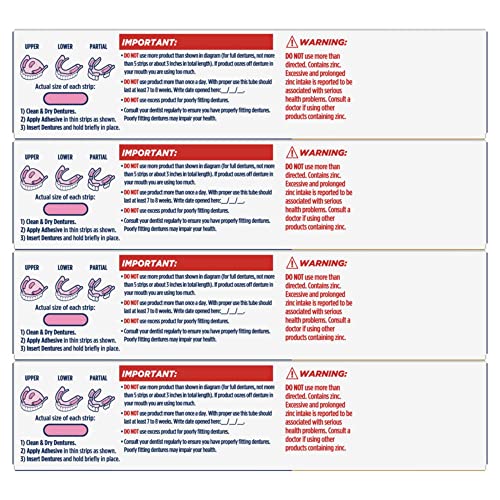 Fixodent Ultra Max Hold Secure Denture Adhesive Cream for Full and Partial Denture Wearers, 2.2oz (Pack of 4)