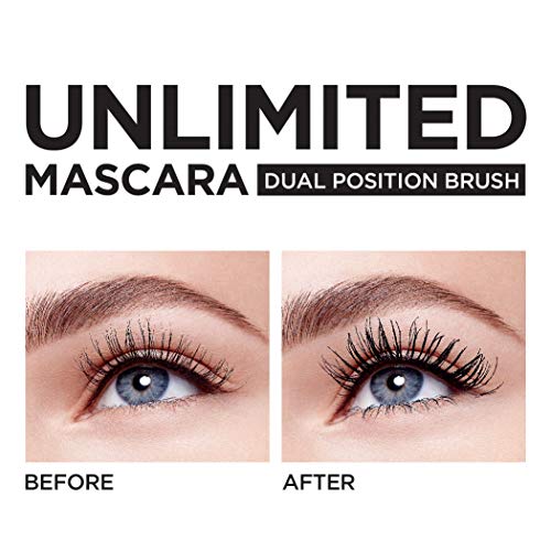 L’Oréal Paris Makeup Unlimited Lash Lifting and Lengthening Washable Mascara, Blackest Black