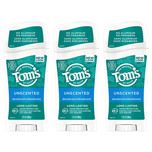 Tom's of Maine Long-Lasting Aluminum-Free Natural Deodorant for Women, Wild Lavender, 2.25 oz. 3-Pack