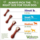 WHIMZEES by Wellness Brushing Dental Chews For Dogs, Grain-Free, Long Lasting Treats, Freshens Breath Medium Breed, 12 Count