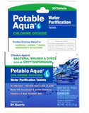 Potable Aqua Chlorine Dioxide Water Purification Tablets - 30 Count