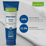 Medline Remedy Specialized Silicone Cream, Unscented (4 fl oz), Gentle Breathable Film for All Ages, Paraben-free and Hypoallergenic Skin Care Cream, Barrier Cream for Dry Cracked Skin