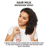 Carol’s Daughter Hair Milk Curl Refresher Spray for Curls, Coils and Waves, with Agave, Sweet Almond and Wheat Protein, Hair Refresher Spray, 10 fl oz