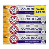 Arm & Hammer Complete Care Toothpaste, Fresh Mint, Whole Mouth Protection, 6.0oz