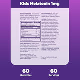 Natrol Kids Melatonin 1mg, Dietary Supplement for Restful Sleep, 140 Berry-Flavored Gummies, 140 Day Supply