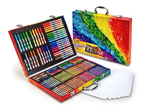 Crayola Inspiration Art Case Coloring Set - Rainbow (140ct), Art Kit For Kids, Back to School Supplies, Toys for Girls & Boys [Amazon Exclusive]