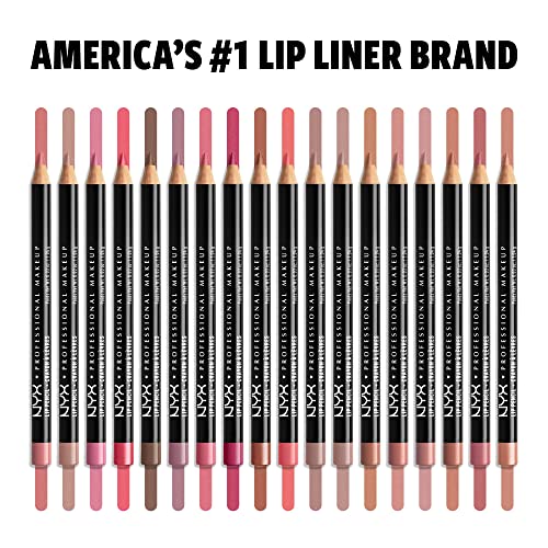 NYX PROFESSIONAL MAKEUP Slim Lip Pencil, Long-Lasting Creamy Lip Liner - Peakaboo Neutral