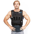 RUNmax 12lb-140lb Weighted Vest (Without Shoulder Pads, 40lb), Black