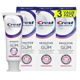 Crest Pro-Health Gum and Sensitivity, Sensitive Toothpaste, All Day Protection, 3.7 oz, Pack of 3