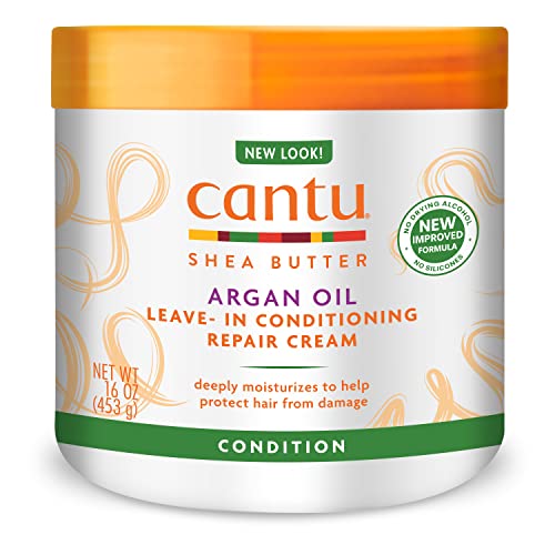 Cantu Leave-In Conditioning Repair Cream with Argan Oil, 16 oz (Pack of 2) (Packaging May Vary)