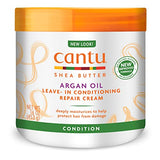 Cantu Leave-In Conditioning Repair Cream with Argan Oil, 16 oz (Pack of 2) (Packaging May Vary)