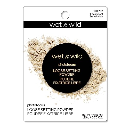 Wet n Wild Photo Focus Loose Baking Setting Powder, Highlighter Makeup, Suitable for All Skin Tones, Banana