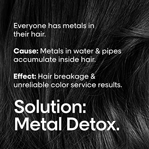 L’Oréal Professionnel Metal Detox Shampoo, Protects Color-Treated Hair From Damage and Breakage, For Smooth, Strong & Shiny Looking Hair, Rich & Creamy Texture, Serie Expert, 300 ml