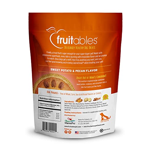 Fruitables Crunchy Baked Low Calorie Training Treats for Dogs | Crispy Bacon Apple Flavor | 7 Ounces (2386)