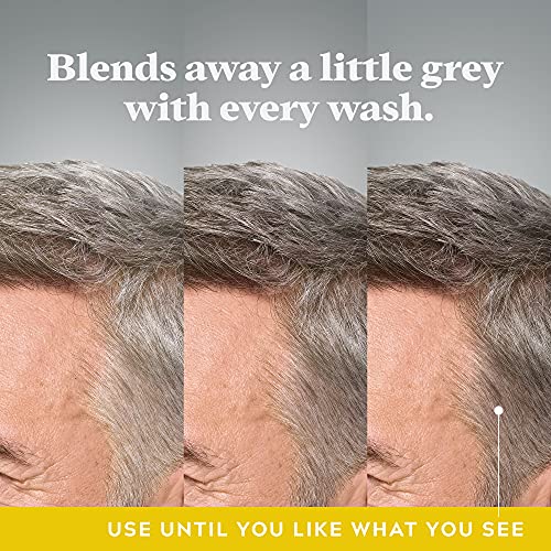 Just for Men Control GX Grey Reducing Shampoo for Lighter Shades of Hair, Blonde to Medium Brown, Gradual Hair Color, 4 Fl Oz - Pack of 3 (Packaging May Vary)