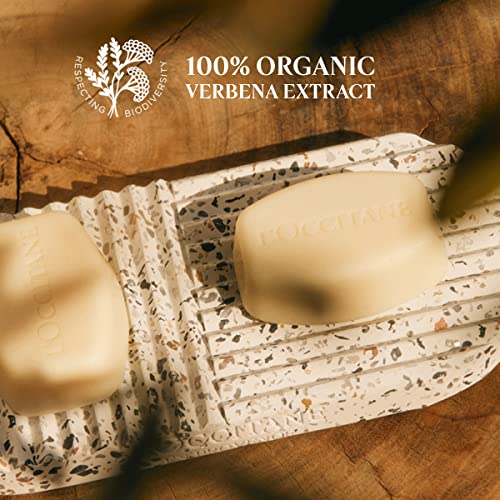 LOccitane Verbena Extra-Gentle Soap Vegetable Based, Artisanal, Citrus Scent, Crafted With Organic Verbena Extract, Refreshing Aroma, Gently Cleanse