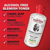 THAYERS Alcohol-Free Witch Hazel Blemish Clearing Pads, 60 Pads