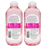 Garnier SkinActive Micellar Water with Rose Water and Glycerin, Facial Cleanser & Makeup Remover, All-in-1 Hydrating, 13.5 Fl Oz (400mL), 2 Count (Packaging May Vary)