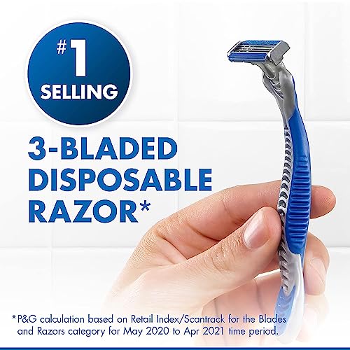 Gillette Sensor3 Smooth Shave Disposable Razor, 4 Count