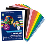 Tru-Ray Construction Paper, 10 Vibrant Colors, 9" x 12", 50 Sheets