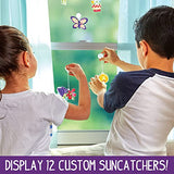 Made By Me Create Your Own Window Art, Paint Your Own DIY Suncatchers, Fun Staycation Activity or Birthday Party Idea, Arts and Craft Kits for Kids Ages 6, 7, 8, 9