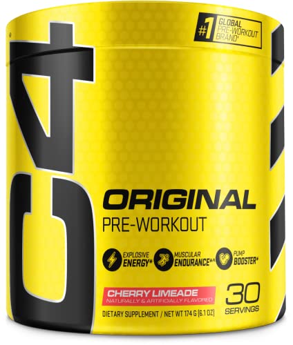 C4 Original Pre Workout Powder Fruit Punch - Vitamin C for Immune Support - Sugar Free Preworkout Energy for Men & Women - 150mg Caffeine + Beta Alanine + Creatine - 60 Servings