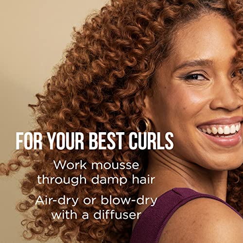 Pantene Curl Mousse For Curly Hair, Tames Frizz for Soft Touchable Curls, 6.6 Ounce (Pack of 3)