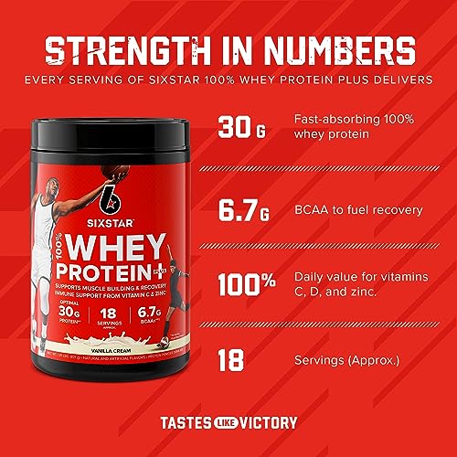 Six Star Whey Protein Powder Whey Protein Plus Whey Protein Isolate & Peptides Lean Protein Powder for Muscle Gain Muscle Builder for Men & Women Triple Chocolate, 1.8 lbs (Package Varies)