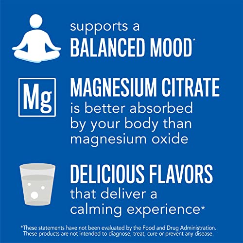 Natural Vitality Calm, Magnesium Citrate Supplement, Drink Mix Powder Supports a Healthy Response to Stress, Gluten Free, Vegan, & Non-GMO, Cherry, 16 Oz