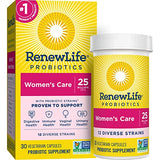 Renew Life Probiotics for Women, 25 Billion CFU Guaranteed, Probiotic Supplement for Digestive, Vaginal & Immune Health Shelf Stable, Soy, Dairy & Gluten Free, 60 Capsules