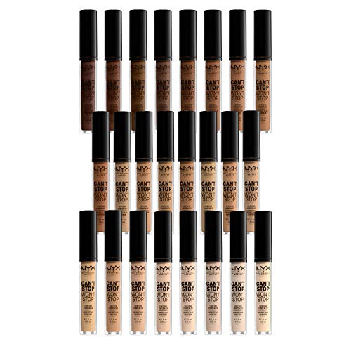 NYX PROFESSIONAL MAKEUP Can't Stop Won't Stop Contour Concealer, 24h Full Coverage Matte Finish - Natural