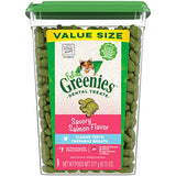 FELINE GREENIES Natural Dental Care Cat Treats Savory Salmon Flavor, 21 oz. Tub