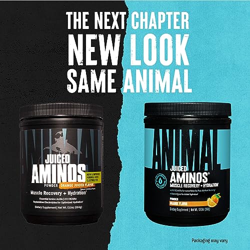 Animal Juiced Aminos - 6g BCAA/EAA Matrix plus 4g Amino Acid Blend for Recovery and Improved Performance - Orange - 30 Servings, 13.3 Ounce