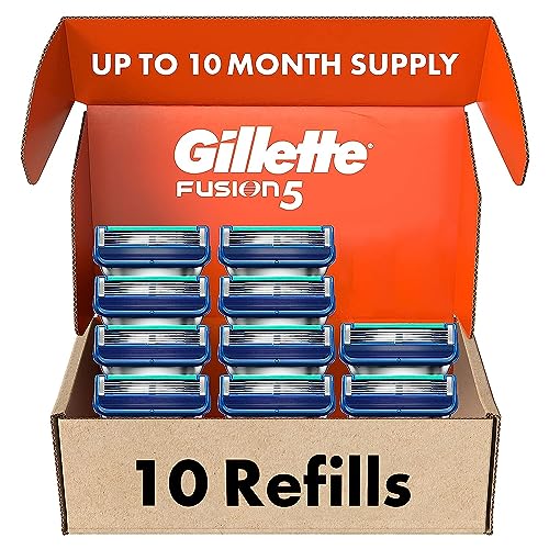 Gillette Fusion Manual Men's Razor Blade Refills - 10 Count, 5 blades