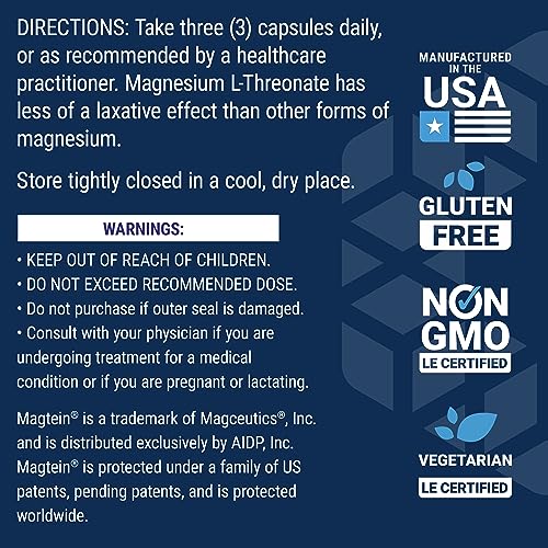 Life Extension Neuro-mag Magnesium L-threonate, Magnesium L-threonate, Brain Health, Memory & Attention, Gluten Free, Vegetarian, Non-GMO, 90 Vegetarian Capsules