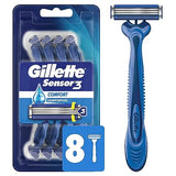 Gillette Sensor3 Smooth Shave Disposable Razor, 4 Count