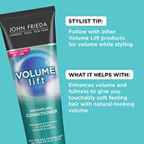 John Frieda Volume Lift Lightweight Conditioner for Natural Fullness, 8.45 Ounces, Safe for Colour-Treated Hair, Volumizing Conditioner for Fine or Flat Hair