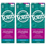 Tom's of Maine Fluoride-Free Antiplaque & Whitening Natural Toothpaste, Fennel, 5.5 oz. 2-Pack